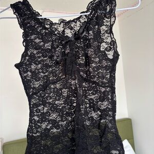 Brandy Melville Black Lace Chemise